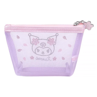 Sanrio Pink Sakura Mesh Zipper Pouch