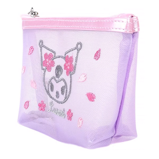 Sanrio Pink Sakura Mesh Zipper Pouch