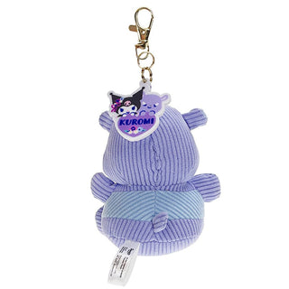 Kuromi Flower Ribbon Plush Mascot Keychain