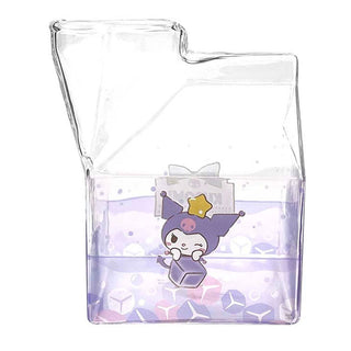 Sanrio Characters Kawaii Glass Milk Carton Cup