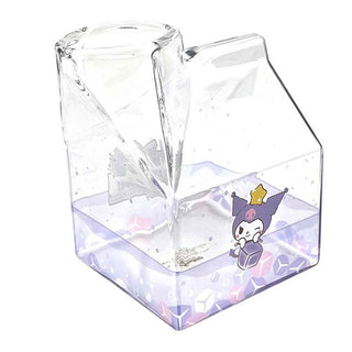 Sanrio Characters Kawaii Glass Milk Carton Cup