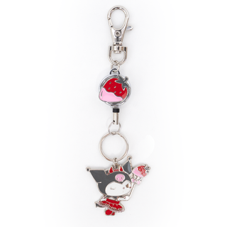 Kuromi Sweet Strawberry Key Reel Charm