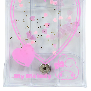 Sanrio Colorful Heart Carabiner Clear Pouch