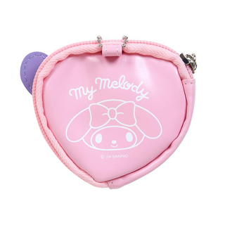 Sanrio Colorful Heart Mini Pouch and Badge