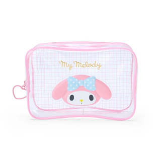 Sanrio Clear Grid Zipper Pouch