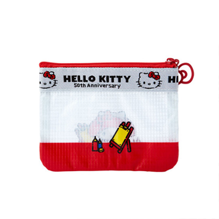 Hello Kitty 50th Hello Everyone! Vinyl Flat Pouch