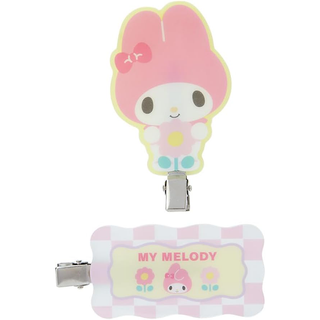 Sanrio Pastel Check Hair Clip Set