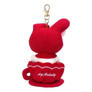 My Melody Rose Latte Mascot Keychain