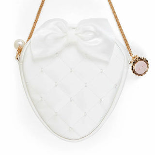 My Melody White Strawberry Shoulder Pouch