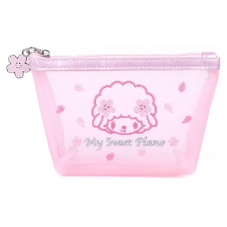 Sanrio Pink Sakura Mesh Zipper Pouch