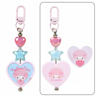 Sanrio Colorful Heart Keychain Blue Blind Box