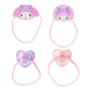 Sanrio Set of 4 Mini Ponytail Holders