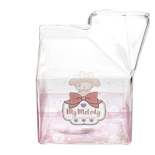 Sanrio Characters Kawaii Glass Milk Carton Cup