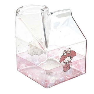 Sanrio Characters Kawaii Glass Milk Carton Cup