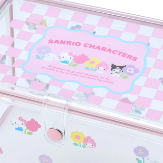 Sanrio Pastel Check Clear Storage Case