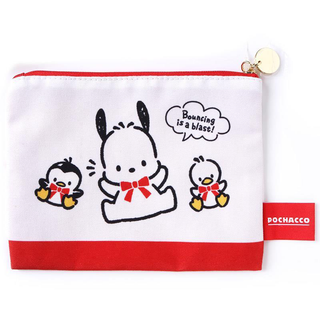 Pochacco 35th Anniversary Red Ribbon Flat Pouch Set