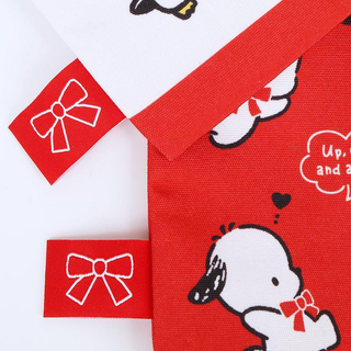 Pochacco 35th Anniversary Red Ribbon Flat Pouch Set