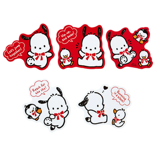 Pochacco 35th Anniversary Red Ribbon 10-pc Sticker Pack