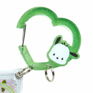 Sanrio Colorful Heart Carabiner Clear Pouch