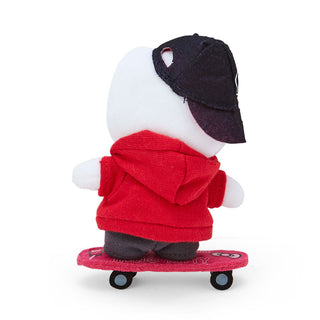 Sanrio Skateboard Plush Mascot Keychain