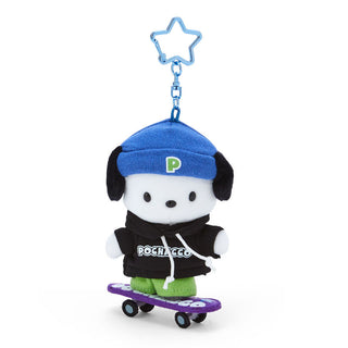 Sanrio Skateboard Plush Mascot Keychain