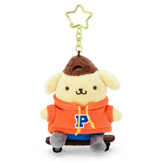 Sanrio Skateboard Plush Mascot Keychain