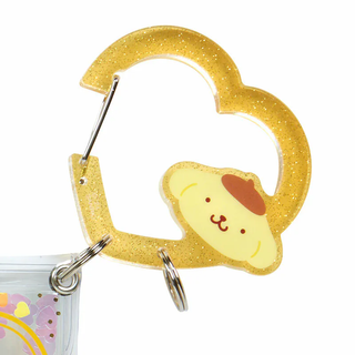 Sanrio Colorful Heart Carabiner Clear Pouch