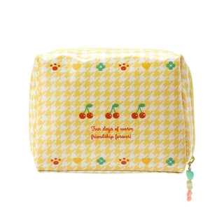 Sanrio Retro Houndstooth Zipper Pouch