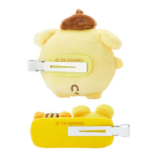 Round Pompompurin Hair Clip Set