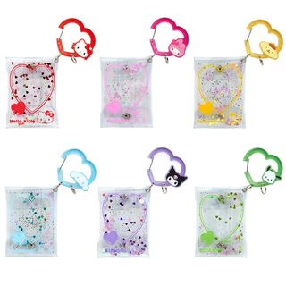 Sanrio Colorful Heart Carabiner Clear Pouch