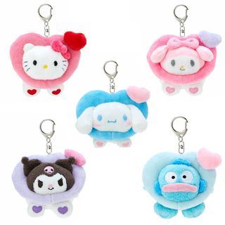 Sanrio Colorful Heart Mascot Keychain