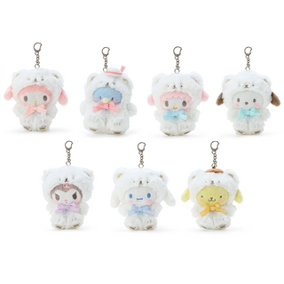 Sanrio Fluffy White Bear Clip On Mascot