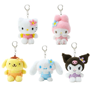 Sanrio Retro Houndstooth Plush Mascot Keychain