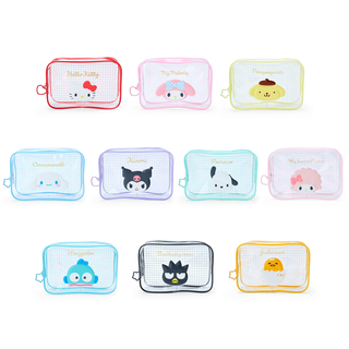 Sanrio Clear Grid Zipper Pouch