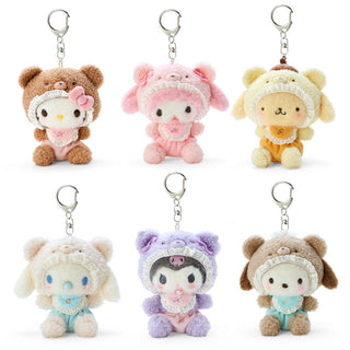 Sanrio Latte Kuma Baby Plush Mascot Keychain