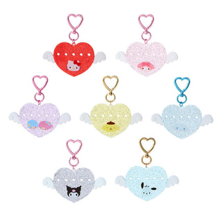 Sanrio Angel Heart Customizable Name Keychain