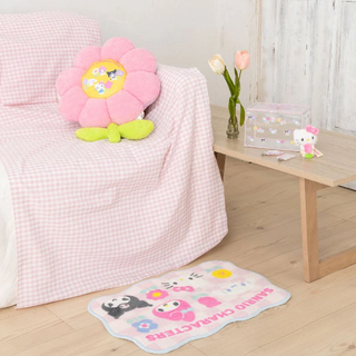 Sanrio Pastel Check Accent Rug