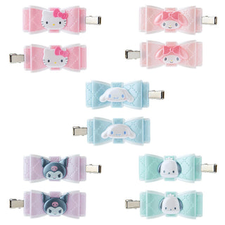 Sanrio Quilt Ribbon Hair Clip Set