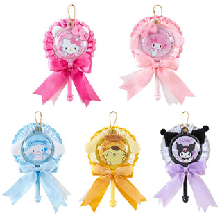 Sanrio Rosette Wand Keychain with Badge