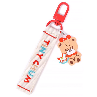 Sanrio Embroidered Logo Keychain