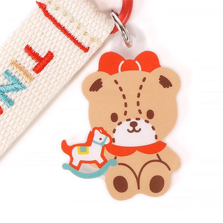 Sanrio Embroidered Logo Keychain