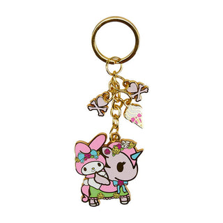 tokidoki x Kuromi & My Melody Garden Party Charm Keychain