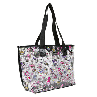 tokidoki x Kuromi & My Melody Garden Party Clear Zip Tote Bag