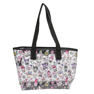 tokidoki x Kuromi & My Melody Garden Party Clear Zip Tote Bag