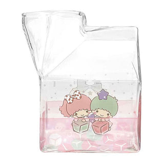 Sanrio Characters Kawaii Glass Milk Carton Cup