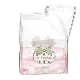 Sanrio Characters Kawaii Glass Milk Carton Cup