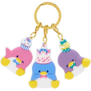 Tuxedosam 45th Birthday Cake Keychain