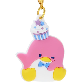 Tuxedosam 45th Birthday Cake Keychain