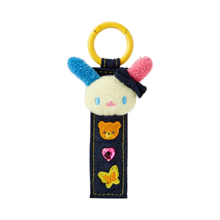 Sanrio Denim Patch Logo Keychain