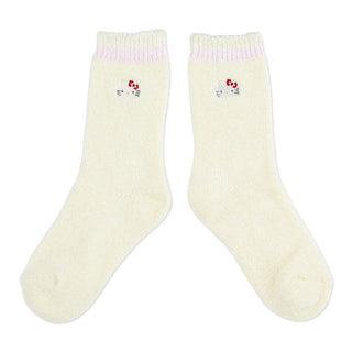 Sanrio Characters Crew Embroidered Face Socks